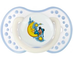 Disney Mickey Bonne nuit : Blanc-cyan classique Tétine embout Lovi Dynamic