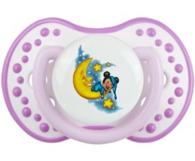 Disney Mickey Bonne nuit : Blanc-mauve classique Tétine embout Lovi Dynamic