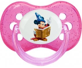 Disney Mickey magicien livre de magie : Rose à paillette Tétine embout cerise