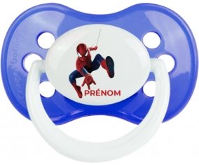 Spiderman design-1 avec prénom : Sucette Anatomique personnalisée