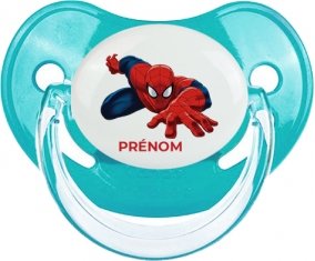 Spiderman design-2 avec prénom : Sucette Physiologique personnalisée