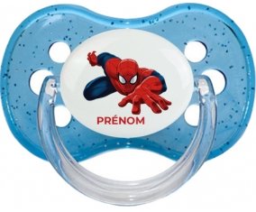 Spiderman design-2 avec prénom : Sucette Cerise personnalisée