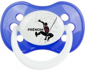 Spiderman design-4 avec prénom : Sucette Anatomique personnalisée