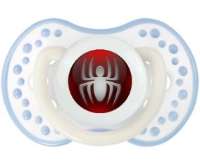 Spiderman bouton araigné : Blanc-cyan classique Tétine embout Lovi Dynamic
