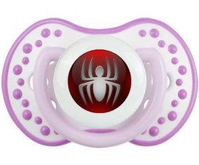 Spiderman bouton araigné : Blanc-mauve classique Tétine embout Lovi Dynamic