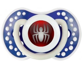 Spiderman bouton araigné : Bleu-marine phosphorescente Tétine embout Lovi Dynamic
