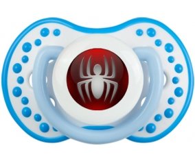 Spiderman bouton araigné : Blanc-bleu phosphorescente Tétine embout Lovi Dynamic