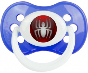 Spiderman bouton araigné : Bleu classique Tétine embout anatomique