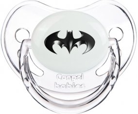 Batman logo noir : Transparent classique Tétine embout physiologique