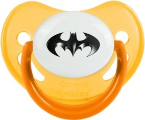 Batman logo noir : Jaune phosphorescente Tétine embout physiologique