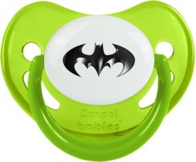 Batman logo noir : Vert phosphorescente Tétine embout physiologique