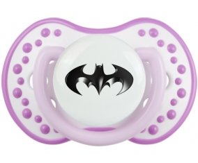 Batman logo noir : Blanc-mauve classique Tétine embout Lovi Dynamic