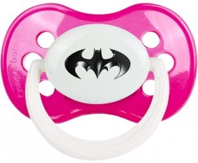 Batman logo noir : Rose foncé classique Tétine embout anatomique