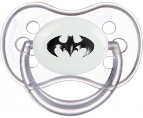 Batman logo noir : Transparente classique Tétine embout anatomique