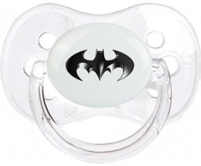 Batman logo noir : Transparent classique Tétine embout cerise