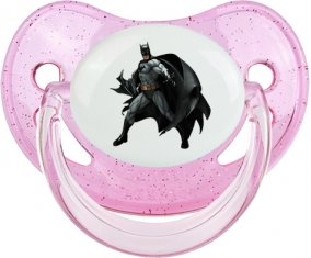 Batman design-1 : Rose à paillette Tétine embout physiologique