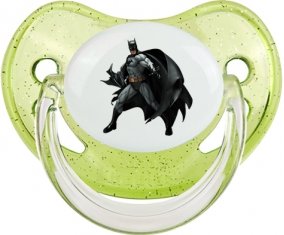 Batman design-1 : Vert à paillette Tétine embout physiologique