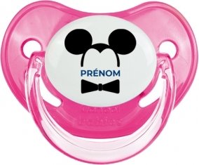 Disney Mickey Oreilles noires Nœud papillon noir avec prénom : Sucette Physiologique