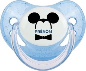 Disney Mickey Oreilles noires Nœud papillon noir avec prénom : Sucette Physiologique