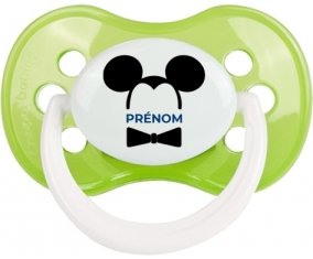 Disney Mickey Oreilles noires Nœud papillon noir avec prénom : Sucette Anatomique