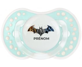 Batman logo design-1 avec prénom : Retro-turquoise-lagon classique Tétine embout Lovi Dynamic