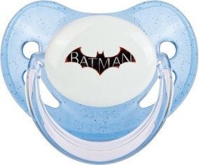 Batman logo design-2 : Bleue à paillette Tétine embout physiologique