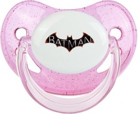 Batman logo design-2 : Rose à paillette Tétine embout physiologique