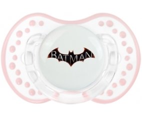 Batman logo design-2 : Retro-blanc-rose-tendre classique Tétine embout Lovi Dynamic