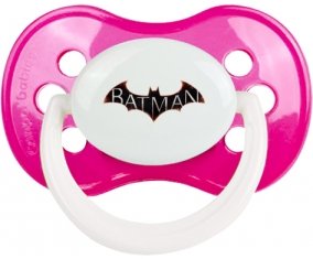 Batman logo design-2 : Rose foncé classique Tétine embout anatomique