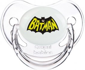 Batman logo design-3 : Transparent classique Tétine embout physiologique