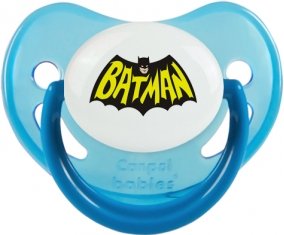 Batman logo design-3 : Bleue phosphorescente Tétine embout physiologique