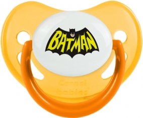 Batman logo design-3 : Jaune phosphorescente Tétine embout physiologique