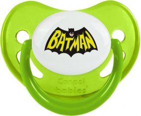 Batman logo design-3 : Vert phosphorescente Tétine embout physiologique