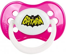 Batman logo design-3 : Rose foncé classique Tétine embout anatomique