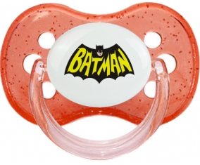 Batman logo design-3 : Rouge à paillette Tétine embout cerise