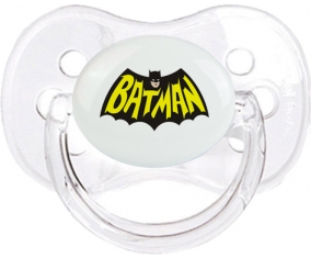 Batman logo design-3 : Transparent classique Tétine embout cerise