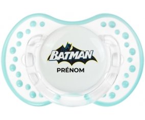 Batman logo design-2 avec prénom : Retro-blanc-lagon classique Tétine embout Lovi Dynamic