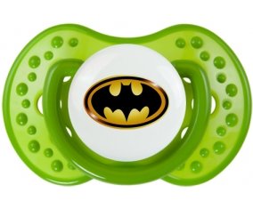 Batman logo noir et jaune : Tétine LOVI Dynamic personnalisée