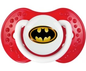 Batman logo noir et jaune : Blanc-rouge classique Tétine embout Lovi Dynamic