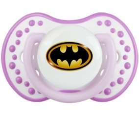 Batman logo noir et jaune : Blanc-mauve classique Tétine embout Lovi Dynamic