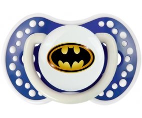 Batman logo noir et jaune : Bleu-marine phosphorescente Tétine embout Lovi Dynamic