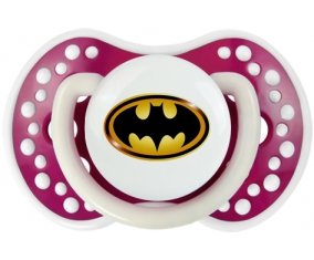 Batman logo noir et jaune : Fuchsia phosphorescente Tétine embout Lovi Dynamic