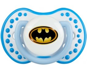 Batman logo noir et jaune : Blanc-bleu phosphorescente Tétine embout Lovi Dynamic