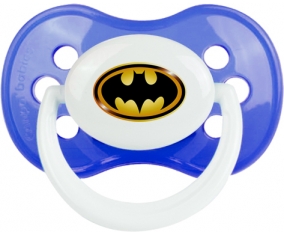 Batman logo noir et jaune : Bleu classique Tétine embout anatomique