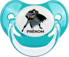 Batman avec prénom : Bleue classique Tétine embout physiologique