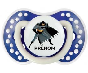 Batman avec prénom : Bleu-marine phosphorescente Tétine embout Lovi Dynamic