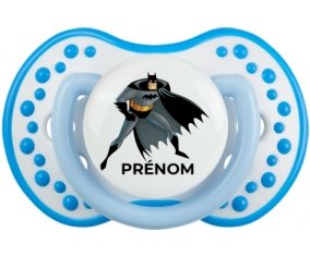 Batman avec prénom : Blanc-bleu phosphorescente Tétine embout Lovi Dynamic