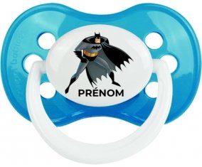 Batman avec prénom : Cyan classique Tétine embout anatomique