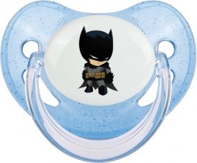 Batman kids logo : Bleue à paillette Tétine embout physiologique