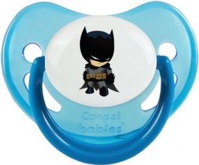 Batman kids logo : Bleue phosphorescente Tétine embout physiologique